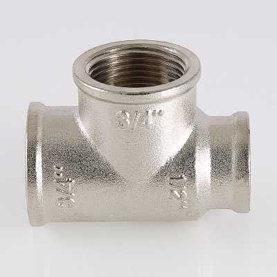 Тройник переходной Valtec с внутренней резьбой 1/2"х3/4"х1/2" вн.-вн.-вн. VTr.750.RN.040504