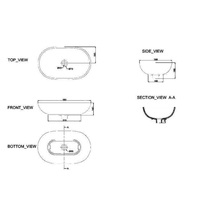    Devit Ovale 58,5x38x18 (1510136)