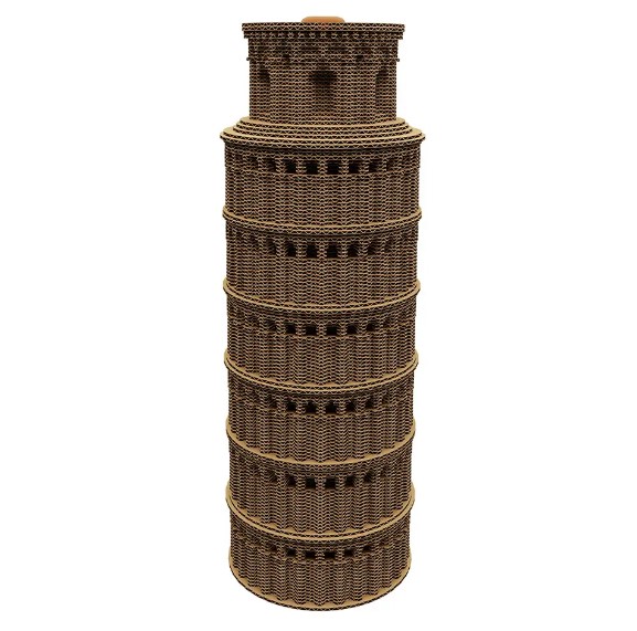 Фото картонный конструктор cartonic 3d puzzle leaning tower of pisa