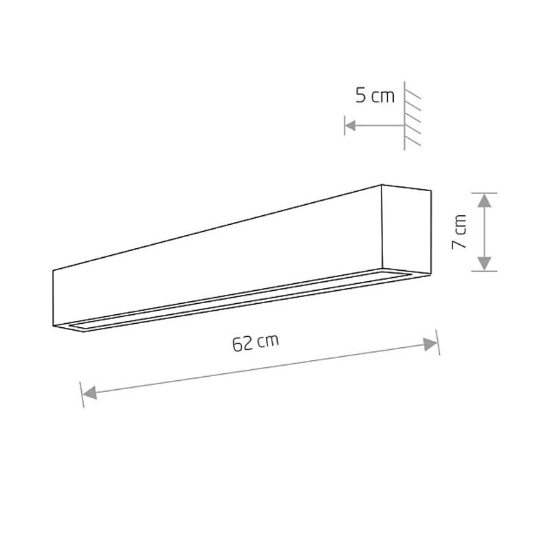 Фото светильник nowodvorski straight wall led graphite s (7562)