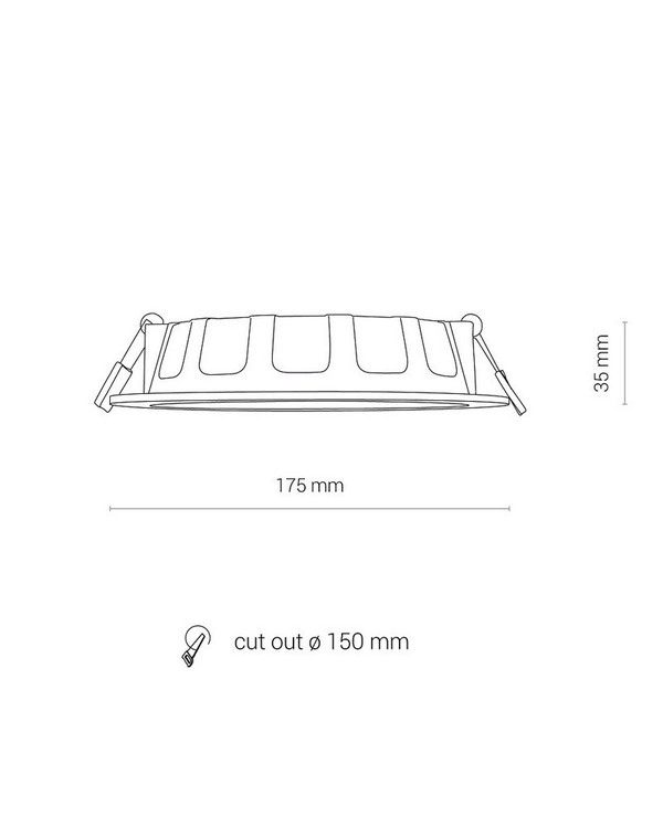 Фото точечный светильник nowodvorski cl kos led 16w, 4000k white (8776)