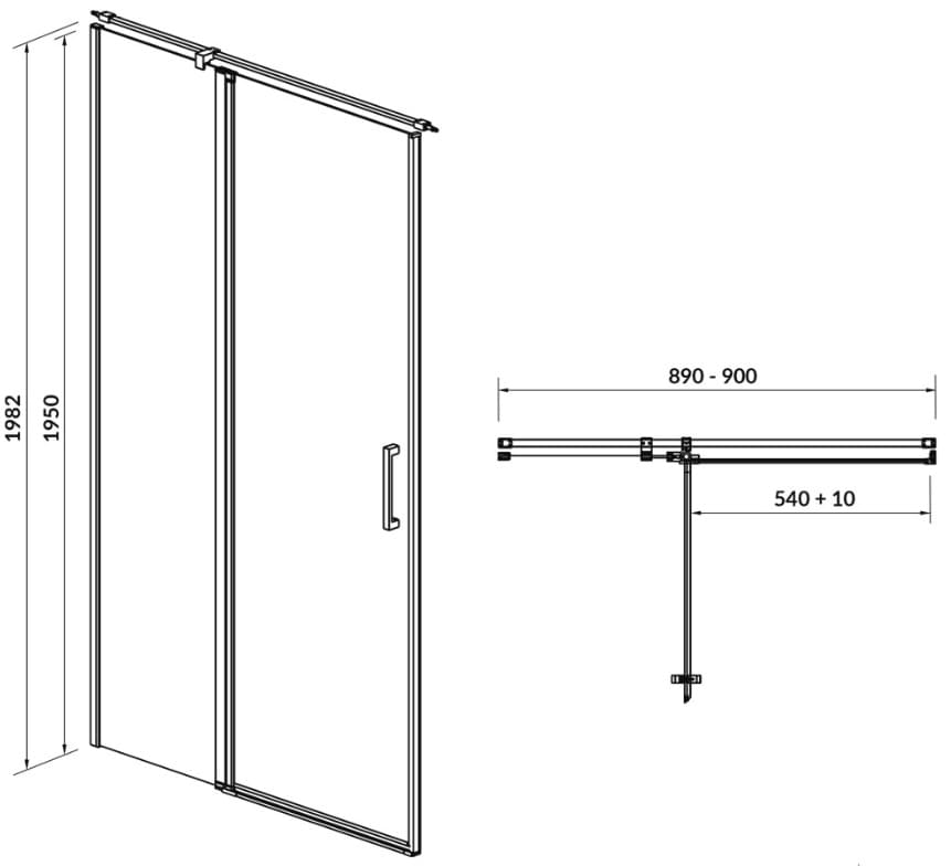    Cersanit Moduo 90x195  (S162-005)