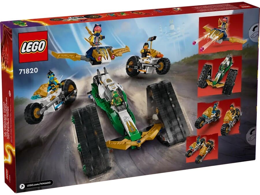 Конструктор Lego Ninjago Комбі-автомобіль команди ніндзя 576 деталей (71820)