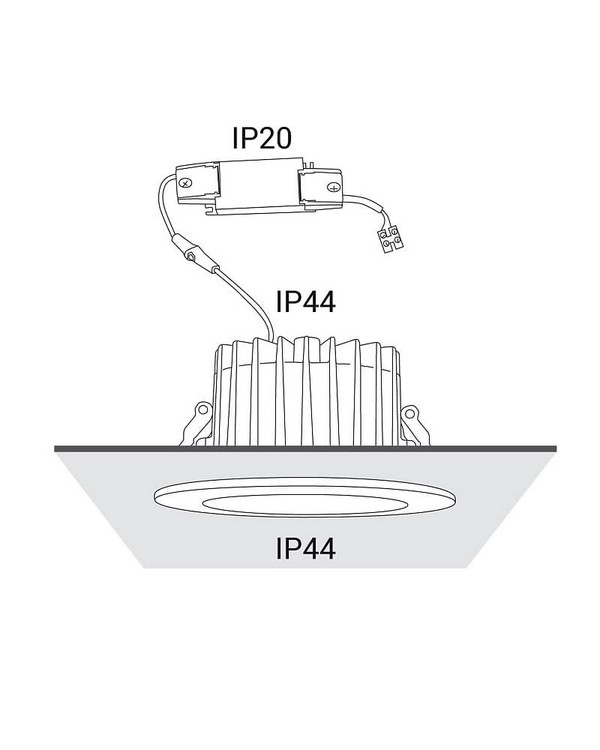 Фото точечный светильник nowodvorski cl kea led 20w, 4000k white (8772)