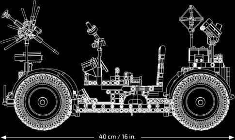 Конструктор Lego Technic Місячний автомобіль NASA Apollo 1913 деталей (42182)