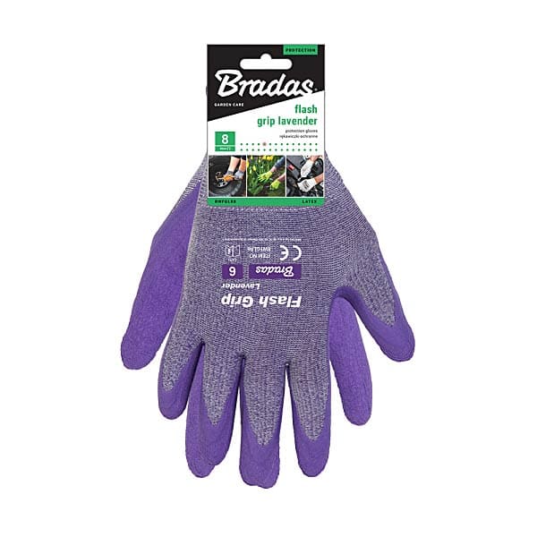   Bradas Flex Grip Lavender  8 (RWFGLR8)