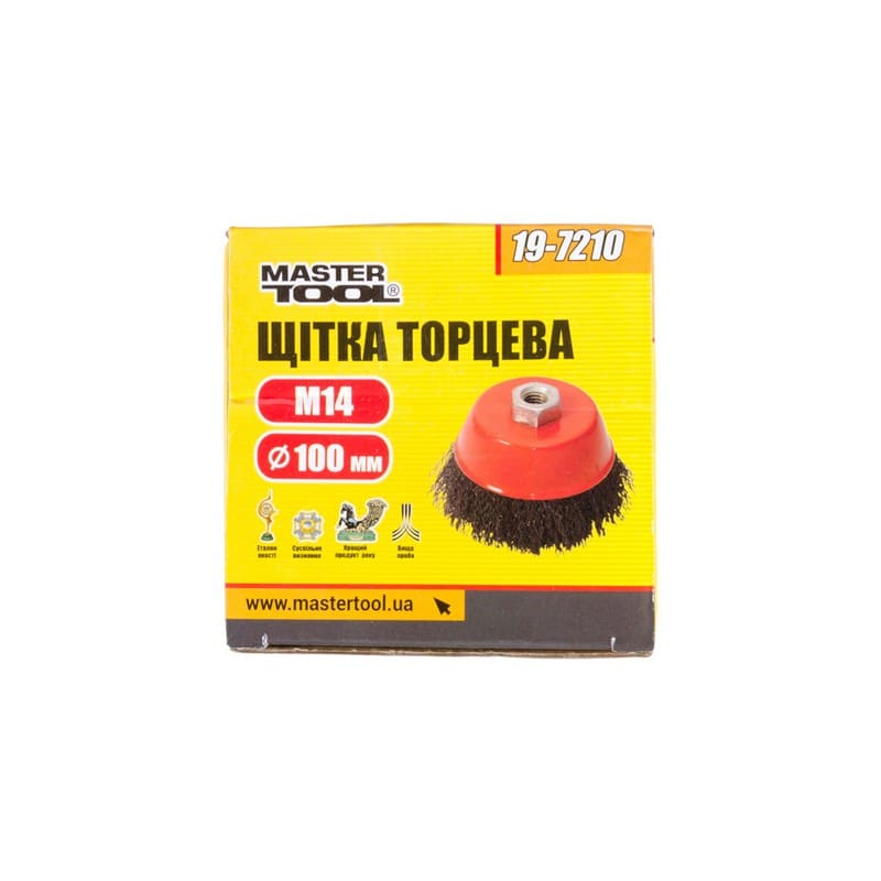 Щітка торцева Mastertool M14 100мм (19-7210)