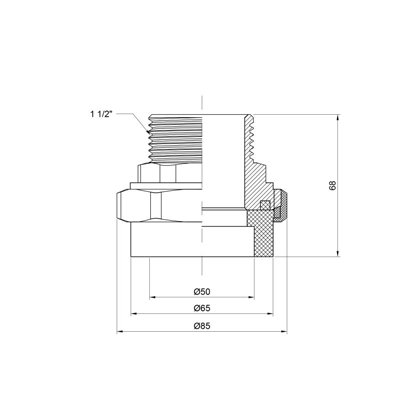  Alfa Plast PPR 501" 1/2  (APMTUX50112)