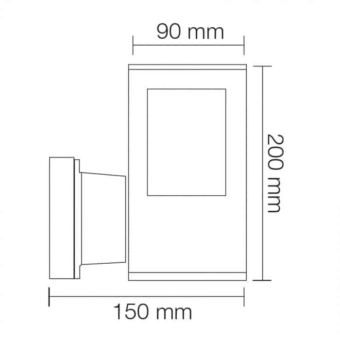 Светильник садово-парковый Horoz Electric KAVAK/SQ-2 (075-015-0002-010)