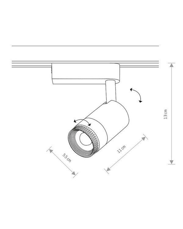   nowodvorski profile zoom led wh 4000k (7624)