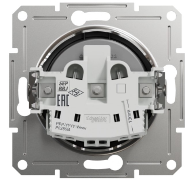 Розетка Schneider Asfora EPH3000171 антрацит