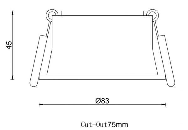    KLOODI LED KD-Q019 7W 3 WH IP44