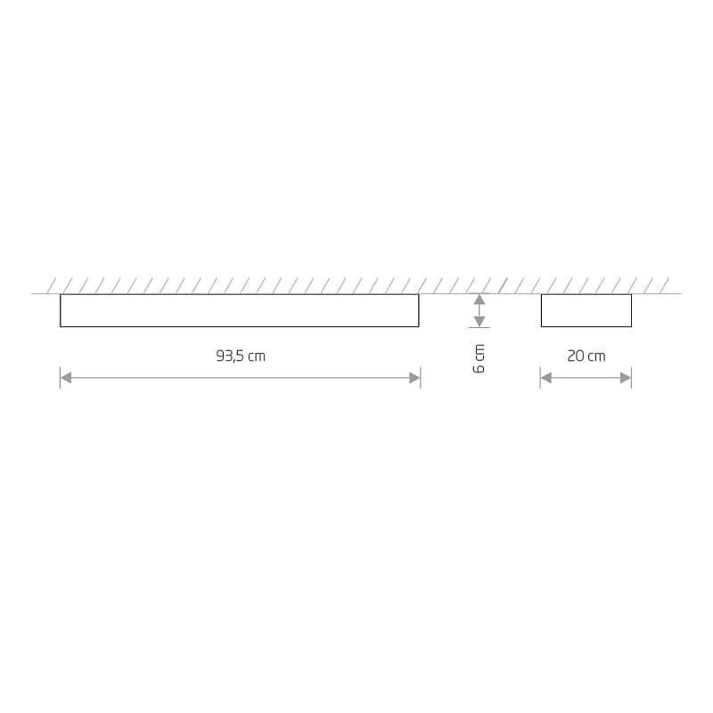 Світильник Nowodvorski Soft Led Graphite 90X20 (7531)