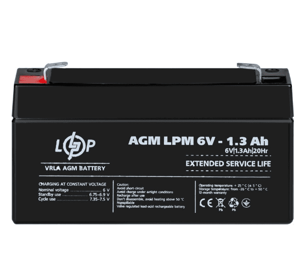  LogicPower AGM LPM 6V 1,3Ah (4157)