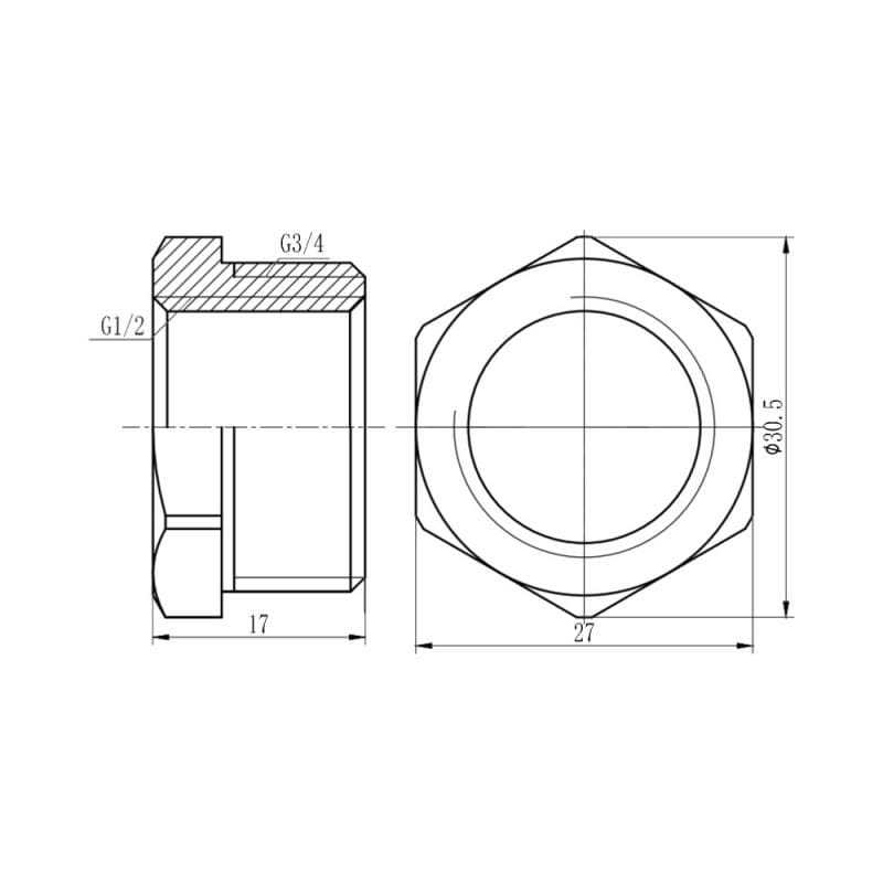  SD Forte 3/4"1/2"  (SF374H2015)