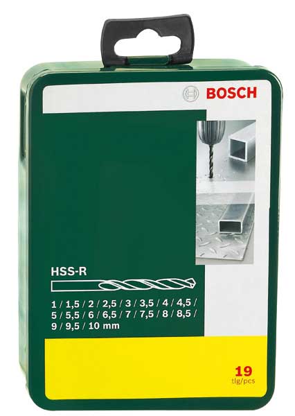 Набір свердел Bosch HSS-R D1-10 19шт (2607019435)