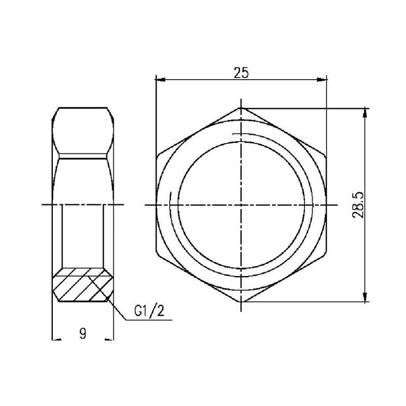 Контргайка SD Forte 1/2" (SF35015)