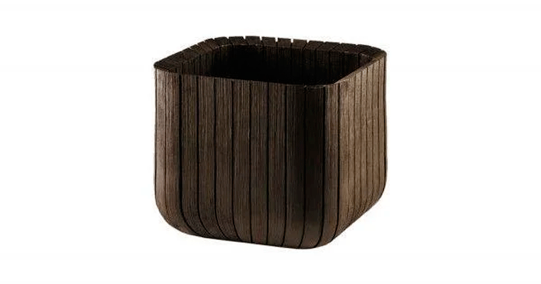 Горщик для рослин Keter CUBE PLANTER L коричневий (7290106927919)