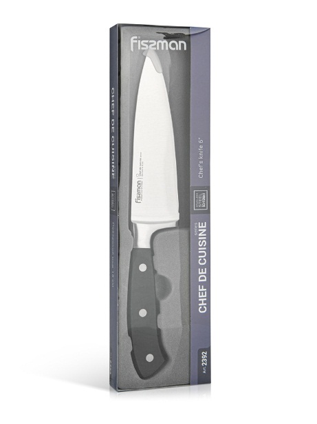 Фото нож кухонный fissman chef de cuisine 15см (2392)