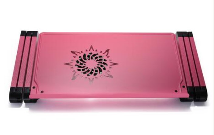 Фото столик для ноутбука uft t59 pink с активным охлаждением и usb hub (uftt59pink)