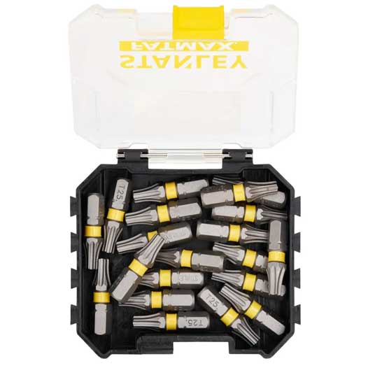 Набір біт STANLEY FatMax Torx, T25, 25 мм, 20 шт пластиковий кейс (STA88571)