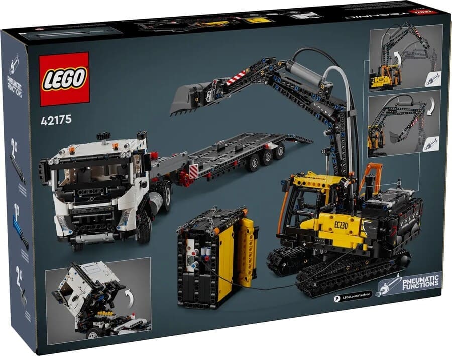 Конструктор Lego Technic Вантажівка Volvo FMX і Електричний екскаватор EC230 2274 деталі (42175)