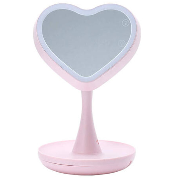 Дзеркало UFT Mirroir Heart Pink Серце з підсвічуванням (UFTMHPink)