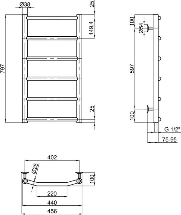   Lidz Trapezium D38/25 400x800 (LTRPZD382540806WAT)