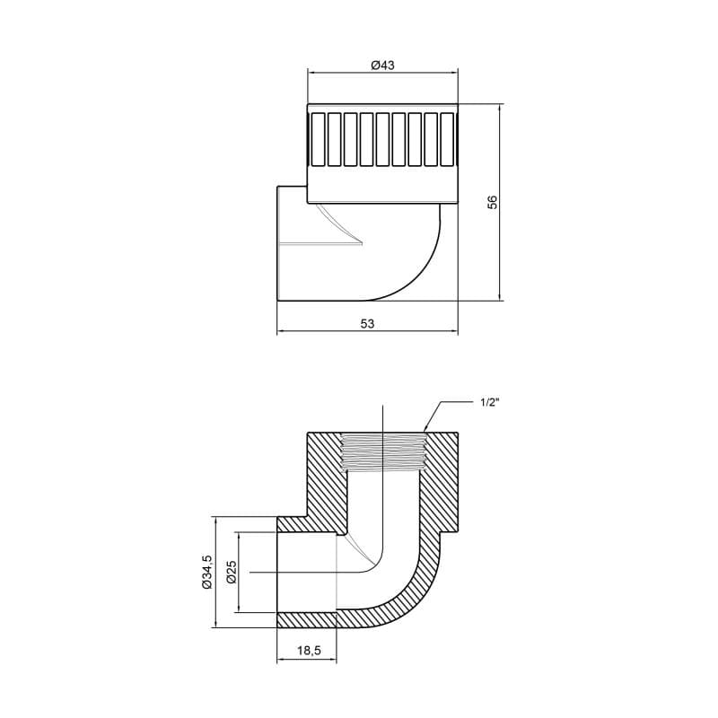  Alfa Plast PPR 251/2"  (APFTEX2512X)