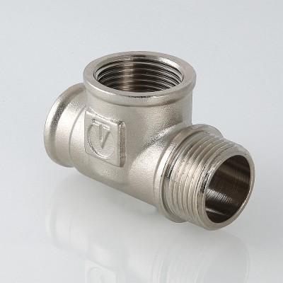 Тройник Valtec c переходом на наружную резьбу 1/2" вн.-вн.-нар. VTr.134.N.0004