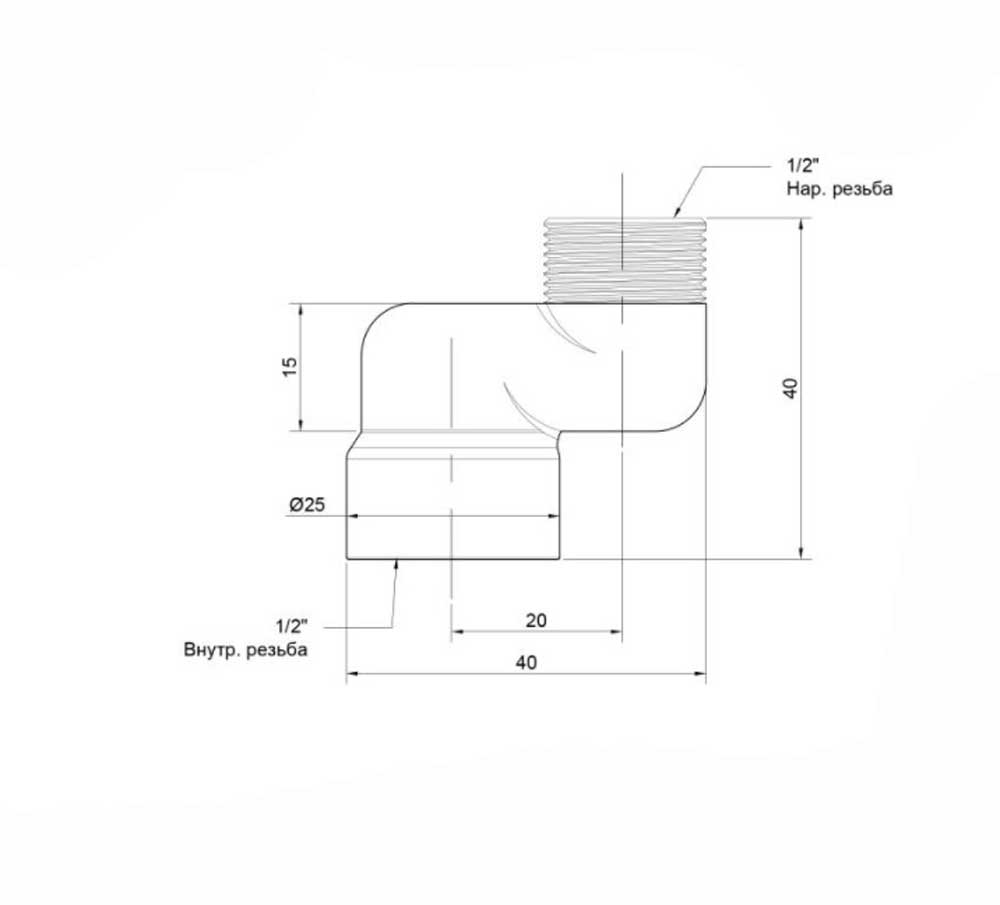 Ексцентрик радіаторний Icma №720 1/2"х2см (82720CQ06)