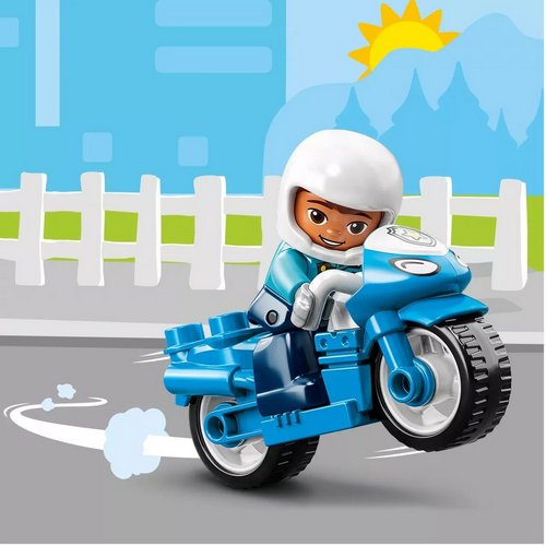 Конструктор Lego Duplo Town Полицейский мотоцикл 5 деталей (10967)