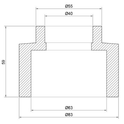 Муфта Thermo Alliance PPR 63х40мм (DSB114)