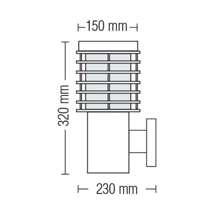 Светильник садово-парковый Horoz Electric PALMİYE-2 (075-001-0002-010)