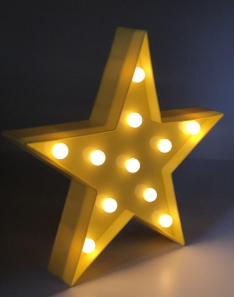  led- uft funny lamp star yellow (uftfunnylampstar)