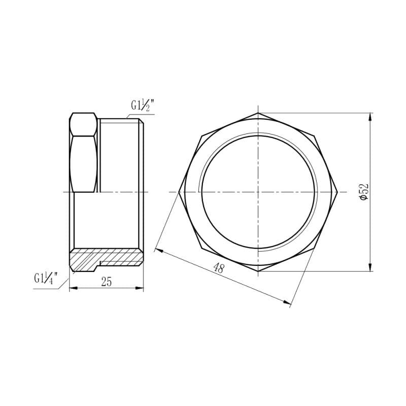 Футорка SD Forte 1" 1/2х1" 1/4 НВ (SF3744032)