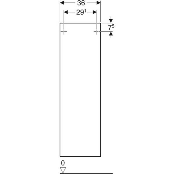 Шафка бокова Geberit Smyle Square 36x29,9x118см (500.361.00.1)