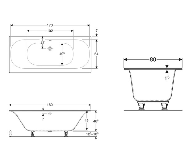   Geberit 180x80 (554.004.01.1)