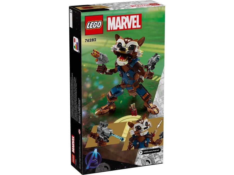 Конструктор Lego Marvel Ракета й малюк Ґрут 566 деталей (76282)