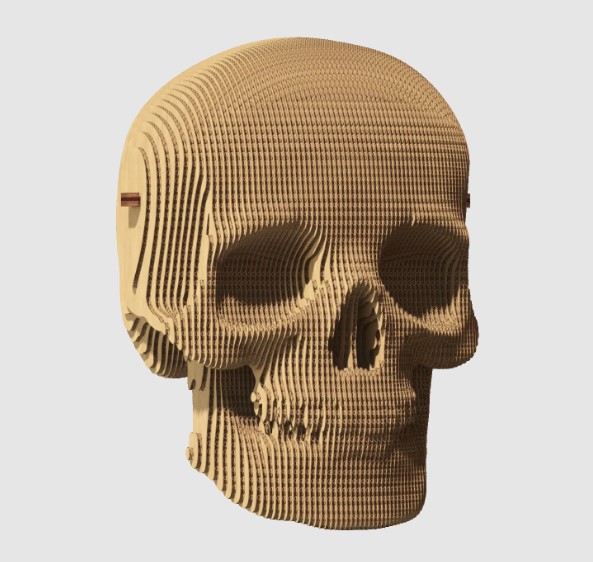 Фото картонный конструктор cartonic 3d puzzle skull (cartskul)