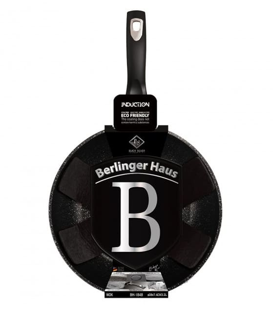   wok berlinger haus black silver 28 (1848-bh)