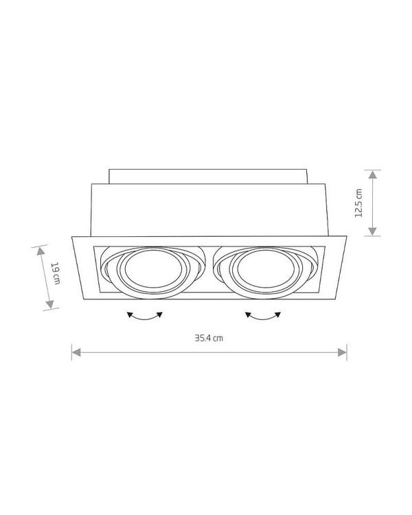 Світильник вбудований Nowodvorski Downlight White II ES111 (9574)