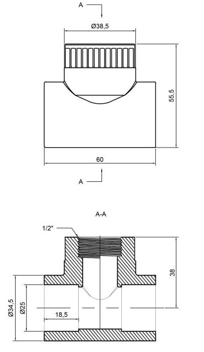  Alfa Plast PPR 251/2"  (APFTTE2512X)