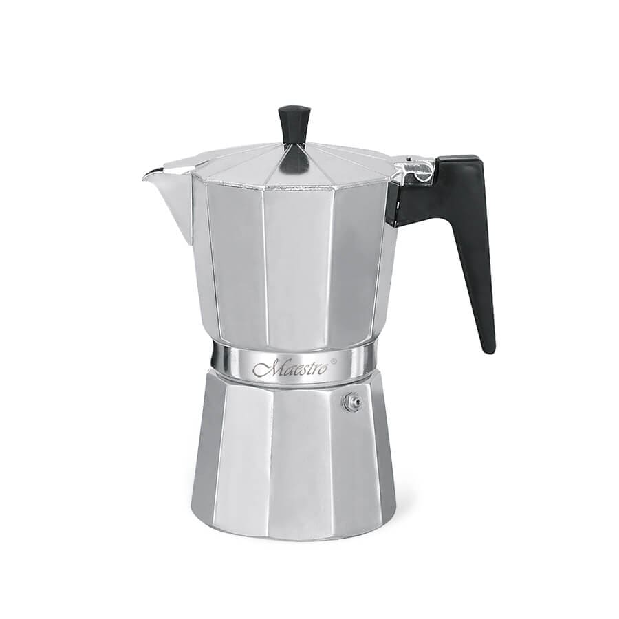 Фото кофеварка гейзерная maestro espresso moka 300мл на 6 чашек (mr-1666-6)