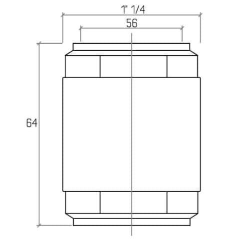 Обратный клапан Rastelli 1" 1/4 (RAS480VM032)