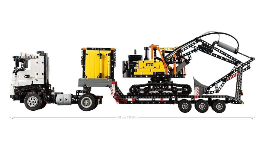 Конструктор Lego Technic Вантажівка Volvo FMX і Електричний екскаватор EC230 2274 деталі (42175)