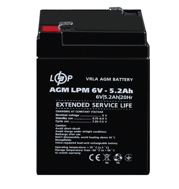   LogicPower AGM LPM 6V 5,2Ah (4158)