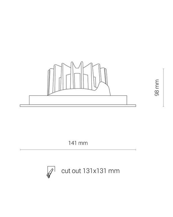 Фото точечный светильник nowodvorski cl dia led 18w, 3000k white, black (8722)