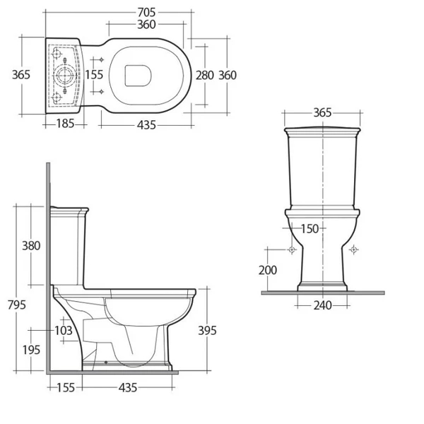   RAK Ceramics Sanitaryware Washington (WT11AWHA)