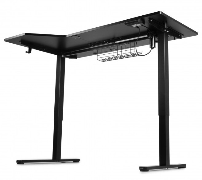 Регульований стіл Barsky StandUp Corner black 145x85см BSTc-01